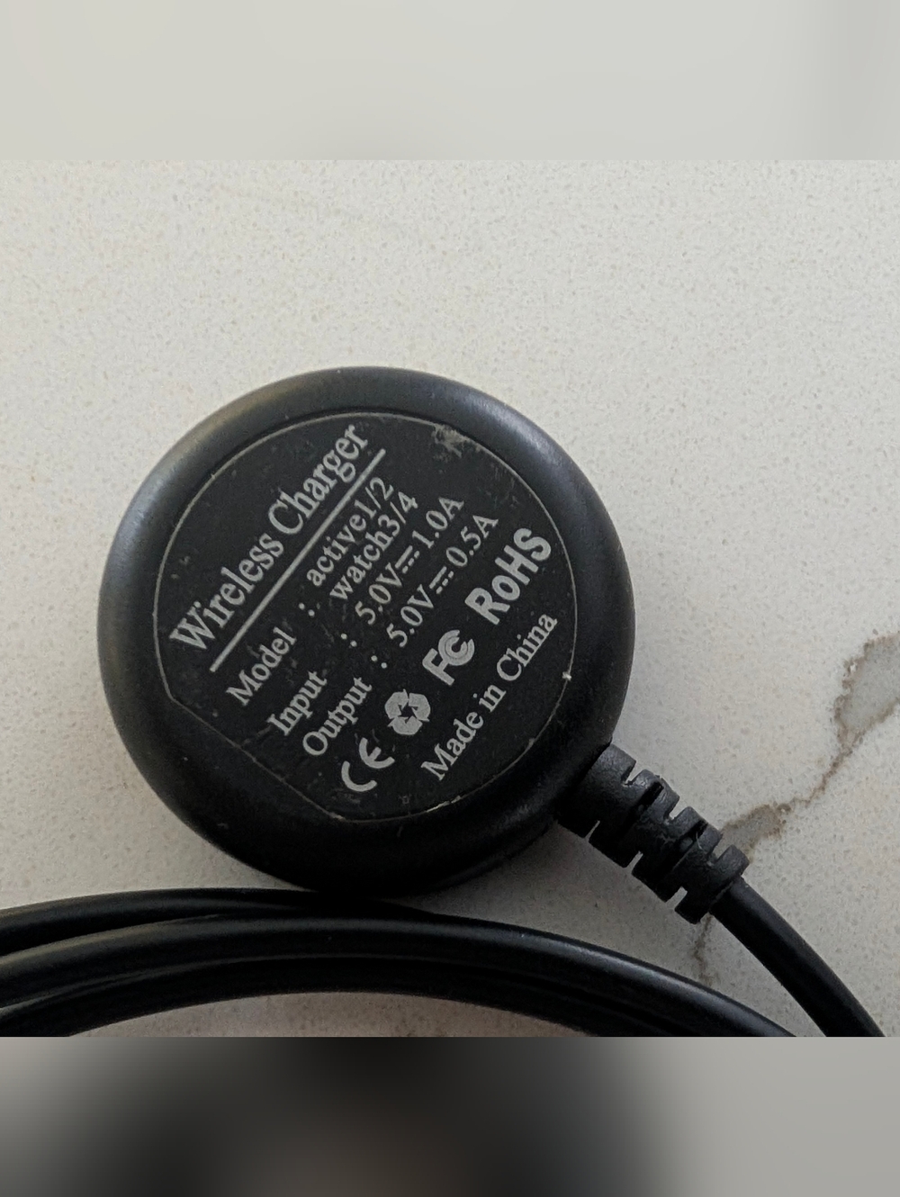 Wireless Charger Pad USB Fast Charge Samsung Galaxy Watch 3 Compatible 5V/1A